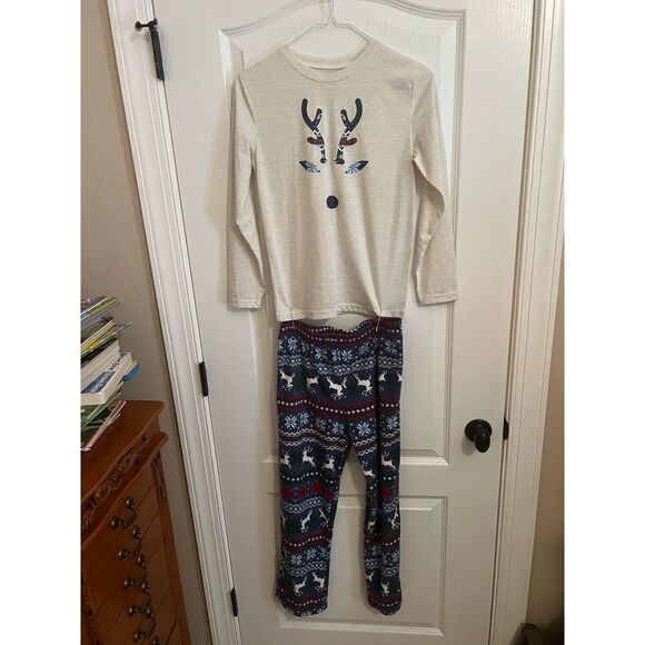 North Pole Christmas Reindeer PJs size 10/12 - Picture 1 of 6